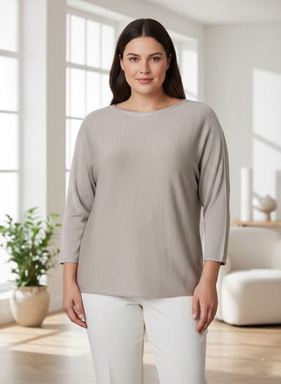 YEST CURVE Jonina Tops - Light Taupe - maat X-0(44)