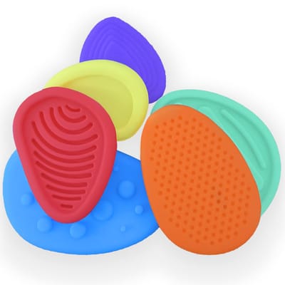 Fidget Toys, Sensory Stones - 6 stuks anti-stress speelgoed, rustgevend fidget-speelgoed voor kinderen en volwassenen, sensorisch speelgoed voor ontspanning en angstbeheersing (fidget-speelgoed)