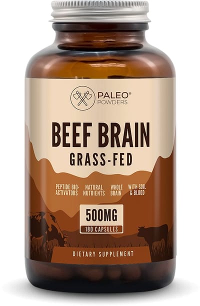 Paleo Powders – Runder Hersenen – Grasgevoerd – Nieuw-Zeeland – 180 Capsules