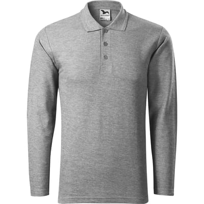 Polo met lange mouwen van piquéstof Malfini 221