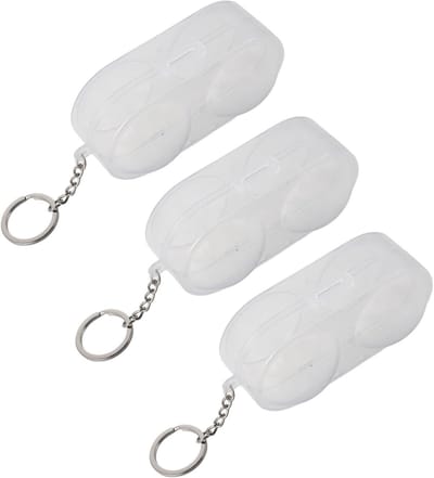 Pingpongbal Opbergdoos - Tafeltennis Ballenhouder - Sport Transport - Antislip Basis - 3 Stuks - Transparant