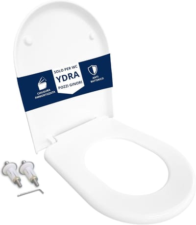 Toiletbril Deksel - WC Deksel - Badkamer Vernieuwing - Schokabsorberende Sluiting - 46x36.8 cm - Wit