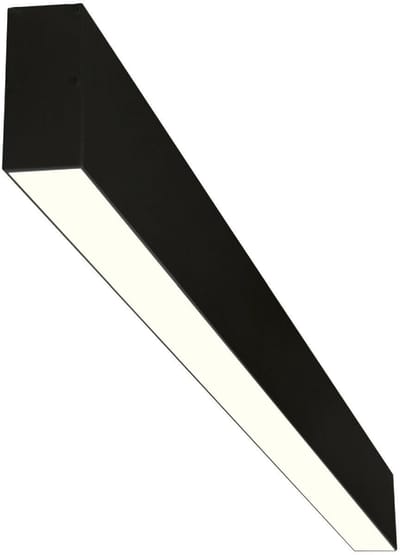 Lineaire LED Hanglamp - Lijnverlichting - Rinzu - 36W 4320lm - Natuurlijk Wit 4000K - 120cm - Zwart