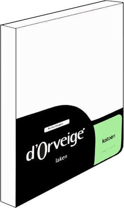 D'Orveige Laken Katoen - Eenpersoons - 160x270 cm - Wit