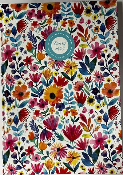 Schoolagenda 2026/2027 - Flowers - Weekoverzicht - Hardcover - A5 ( 14,8 x 21cm)