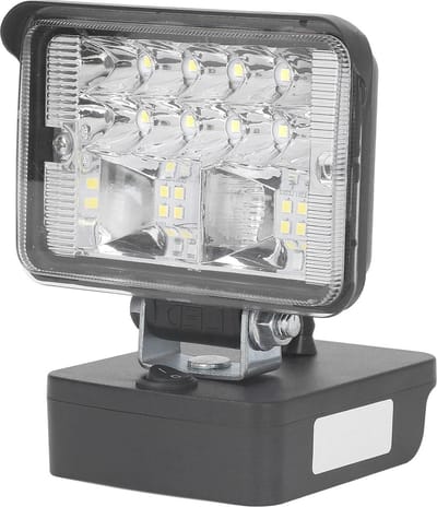 Draagbare led-werklamp 11-15 W 1000-1200 lm - Bouwplaatverlichting - Lampkop van zinklegering - Binnen- en buitenverlichting - Einhell Power X Change Series .