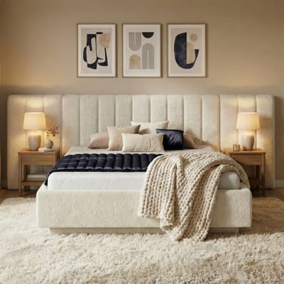 Mörgenn Luxe Bed Loft Luxe Designbed - - Crème (Cream 20) - 140x200