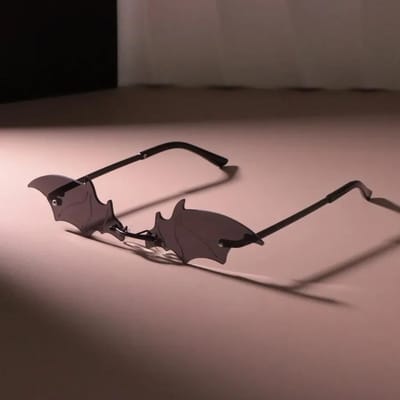 Lunettes de Soleil Rétro Sans Monture Designer Femme Homme Monture Oeil de Chat Verres Miroir Solaires Femme Homme Extérieur Rétro Oculos De Sol Other