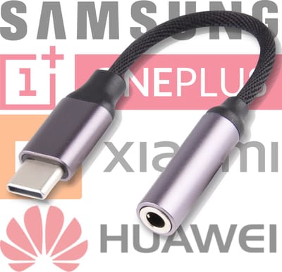 Phreeze USB-C naar Jack 3.5mm adapter kabel - DAC Chip - HiFi Support USB Type C naar Aux - USB C naar Audio - USB naar geluid - Jack 3,5 mm naar USB-C Male - Aux naar USB-C - Compact