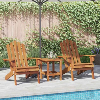 vidaXL - Tuinstoelen - Adirondack - 2 - st - massief - acaciahout