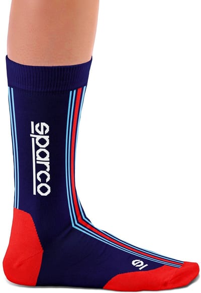 Sparco Martini Racing Martini Racing Iconic Design Sokken - Wit/Blauw/Rood — 41/47