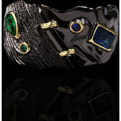 Hoge Kwaliteit groene zirkonia Oorbellen Zwart gekleurde steen etnische retro stijl diy oorbellen voor vrouwen bruiloft feest Oorbellen sieraden 9 black