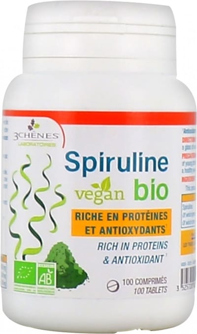 Les 3 Chênes Spirulina Bio 60 Tabletten