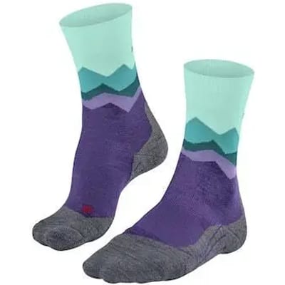 FALKE TK2 anti-blaar dik wol functioneel materiaal wandelsokken dames purper - maat 35-36