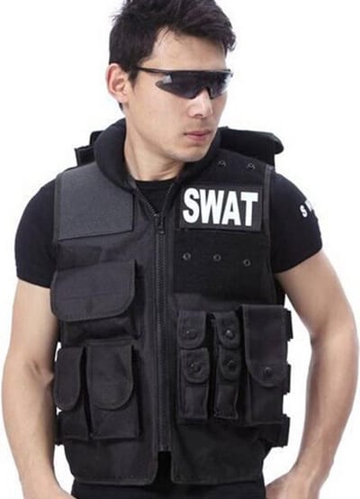 momol SWAT vest - Verstelbaar vest voor carnaval - Politie & Leger