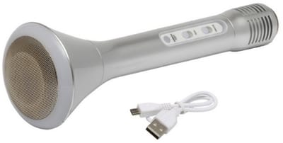 CHOIR Bluetooth Karaoke-microfoon - draadloos - multi-kleuren LED - micro-SD - echo-effect - Oplaadbare 2200 mAh-batterij
