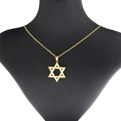 Ketting met davidster goudkleur