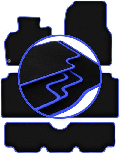 CARLUX-BLUE automatten voor: Renault Espace IV 7 zitplaatsen (2002-2012)
