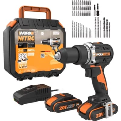 Worx - Accu Klopboormachine - 20v - 60 Nm - 2 Snelheden - 13 Mm Boorhouder