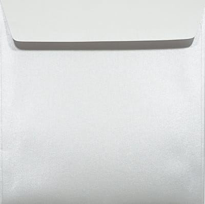Vierkante Enveloppen Parelmoer Wit 120g Luxe Voor Trouwkaarten en Uitnodigingen
