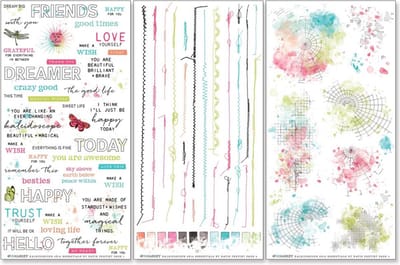 49 And Market - Kaleidoscope Rub-On Transfer Set