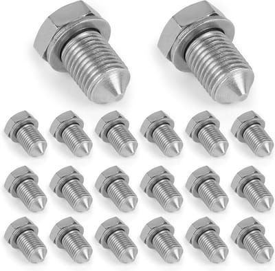 Pack van 20 Oliedrain Schroeven met Sealing Ring M14 x 1.5, Geschikt voor Auto's, Oliebak Schroef en Dichting, Compatibel met VW Audi SEAT Skoda