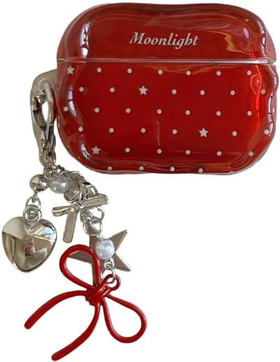 Oordopjeshoesje - Cartoonhoesje Opladerhoesje - Bescherming Accessoires - Schokbestendig Ontwerp - 7.37 x 6.35 cm - Sterrenpatroon