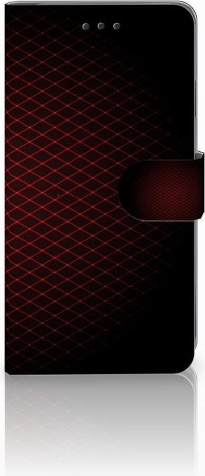 Boekhoesje voor Apple iPhone Xs Max Telefoon Hoesje Geruit Rood