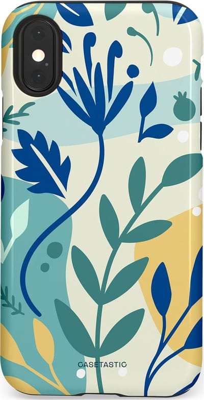 Casetastic Hoesje Geschikt voor Apple iPhone X/Xs - Stijlvolle Beschermende Duo-layer Case - Muse in lente