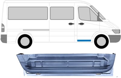 Reparatiepaneel voor deur voor Mercedes Sprinter 1995-2006 / Rechts