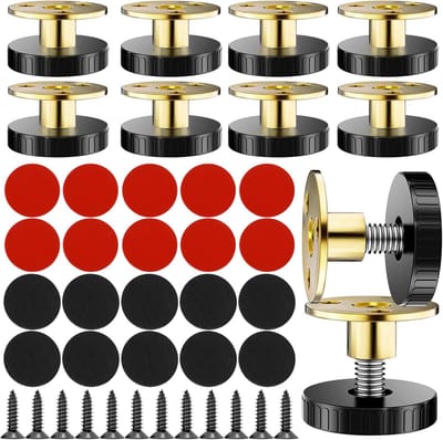 Set van 10 Verstelbare Meubelpoten - In Hoogte Verstelbaar (25-40mm) - Met Antislipzool & Montagekit - Ideaal voor Kast, Bank, Bed & Tafel