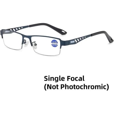 Vierkant Frame Anti Blauw Licht Multifocale Bril voor Mannen met Zonneveranderende Presbyopie Lenzen 3