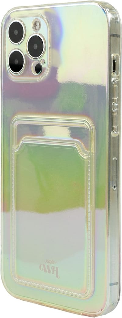 xoxo Wildhearts Hoesje met pasjeshouder geschikt voor iPhone 11 Pro Max hoesje pashouder - Over The Rainbow - Card Holder - Pashouder Telefoon - Geschikt voor iPhone 11 Pro Max hoesje transparant