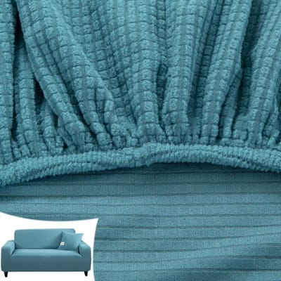 Housse de canapé d'angle élastique Jacquard Polaire Simple Housse de canapé Forme en L Housse de canapé Housse de banc Ensembles 1 /2 /3 /4 places Housse de protection 1-seat 90-140cm