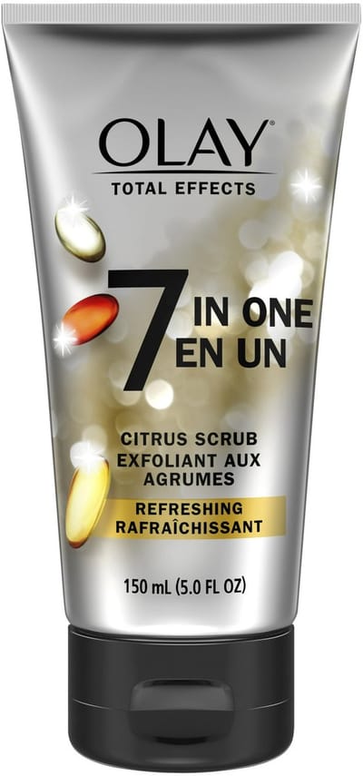 Olay - Facial Cleanser, Skin Care Total Effects Daily Face Wash, Refreshing Citrus Scrub Facial Cleanser