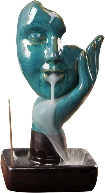 Elegante Backflow Waterfall Censer voor Thuis, Kantoor en Yoga Decoratie met Rustgevende Aromatherapie