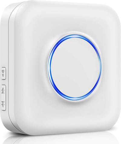 Opritverklikker - Entreemelder - Doorgangsmelder - Beveiliging - Wit met Blauw
