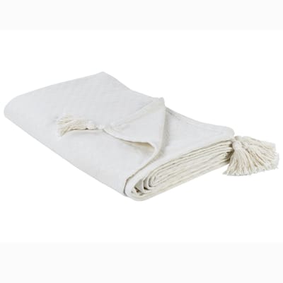 LINDULA - Sprei - Gebroken wit - 150 x 200 cm - Katoen