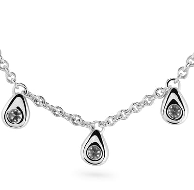 Orphelia TR-004/1 - Ketting - 18 Karaat Witgoud / Diamant 0.30 ct