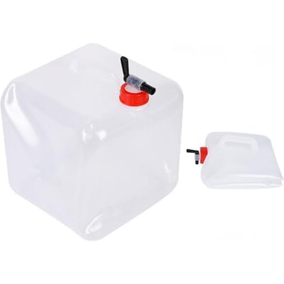 15 Liter Opvouwbare Watercontainer met Kraan Camping Wateropslag Draagvat Opvouwbare Draagbare Waterkantine voor red