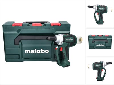 Metabo NP 18 LTX BL 5.0 18V Li-Ion accu blindnietpistool body in Metaloc - koolborstelloos - 2.4-5mm