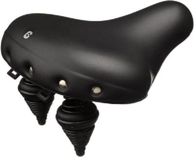 Selle Comfort Drifter Fietszadel - Retro XL - Transportfiets zadel - Zwart