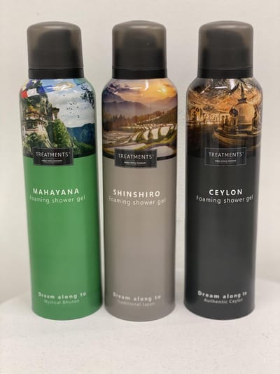 Voordeelverpakking Treatments foaming douchegel Mahayana, Shinshiro, Ceylon 3x