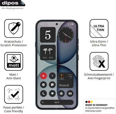 dipos – 4x Matte Beschermfolie geschikt voor Nothing Phone 4a | Krasbestendige & antireflecterende Screenprotector Ultra-Thin