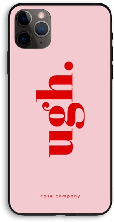 Case Company® - Hoesje geschikt voor iPhone 11 Pro Max hoesje - Ugh - Biologisch Afbreekbaar Telefoonhoesje - Bescherming alle Kanten en Schermrand