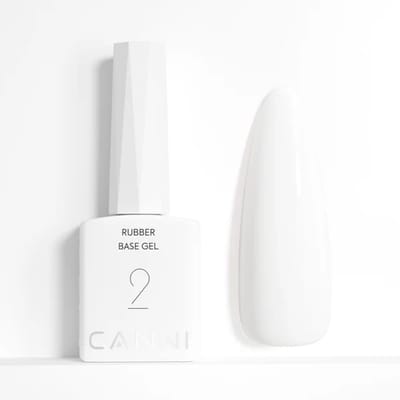 Canni Rubber Base UV Gellak Puur Wit - 9 ml - 02 - Rubber Base Coat - Rubber Base Gel - Rubber Base Gellac - Canni Gellak - Gellak Nagellak