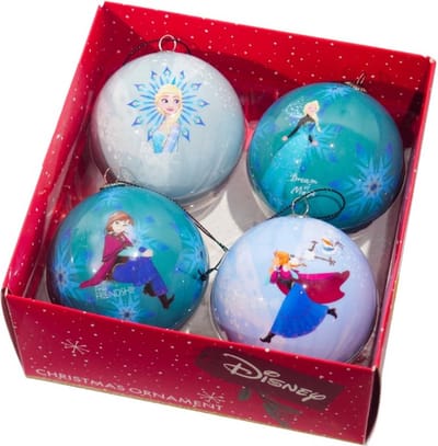 Box kerstbal plc d7.5cm frozen 4st