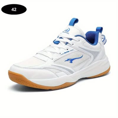 Bovista Tennisschoenen - Heren - Dames - Tenniskleding - Indoor - Outdoor - Wit & Blauw - Maat 42