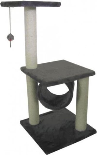 Topmast Krabpaal - Klimpaal - Kattenpaal - Nicky - Grijs - 40 x 40 x 85 cm