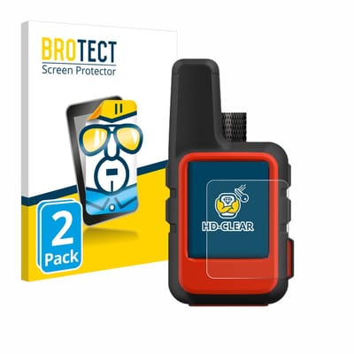 BROTECT - Screenprotector voor Garmin inReach Mini - Folie Beschermfolie transparant 2 Stuks